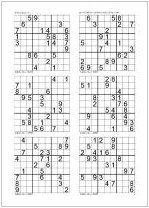 Printable Sudoku Puzzles Page on Selection Of Sudokus By Number Of Filled Values