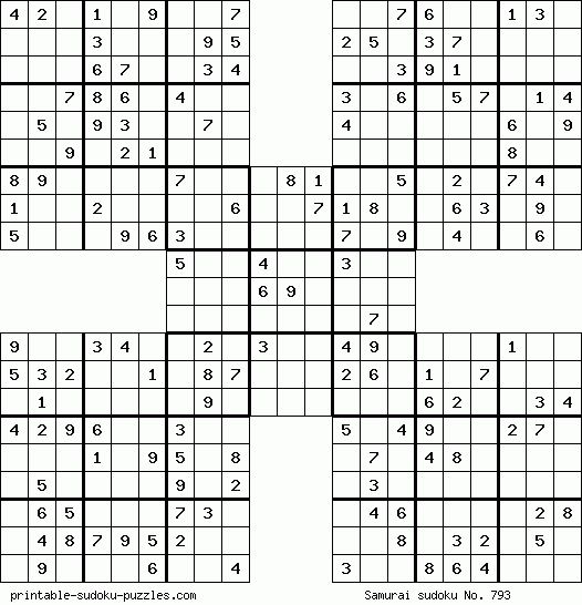 free-printable-samurai-sudoku-puzzles