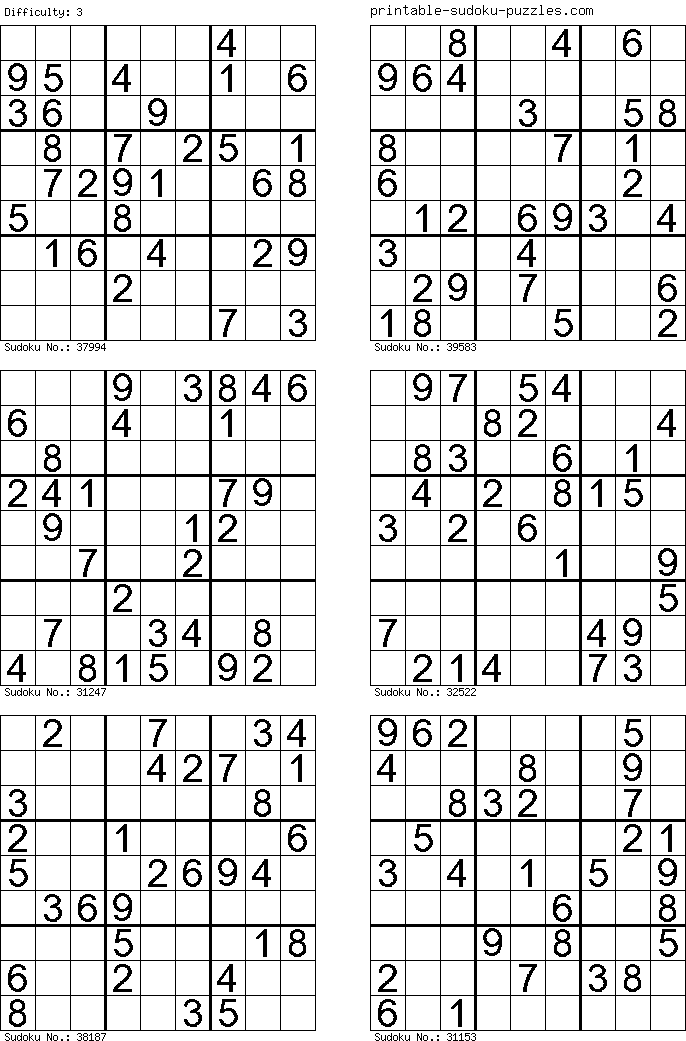 Sudoku Para Imprimir 134