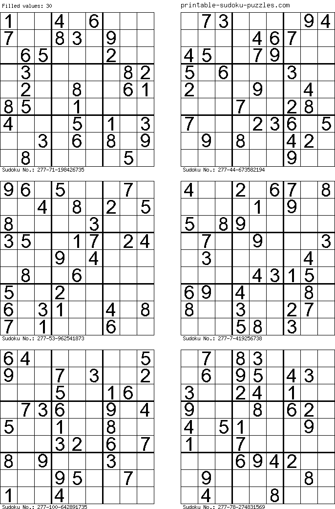 Sudoku #1033 and #1034 (Medium) - Free Printable Puzzles