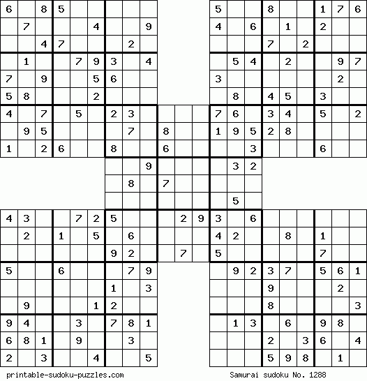 free-printable-samurai-sudoku-puzzles
